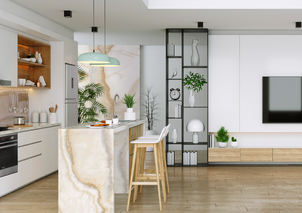 Instala pisos y paredes de colores reflectantes